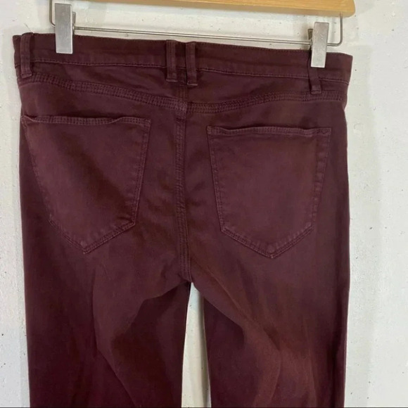 Madewell skinny skinny ankle 27 maroon pant Vampire Goth Dark Romantic - Picture 6 of 8